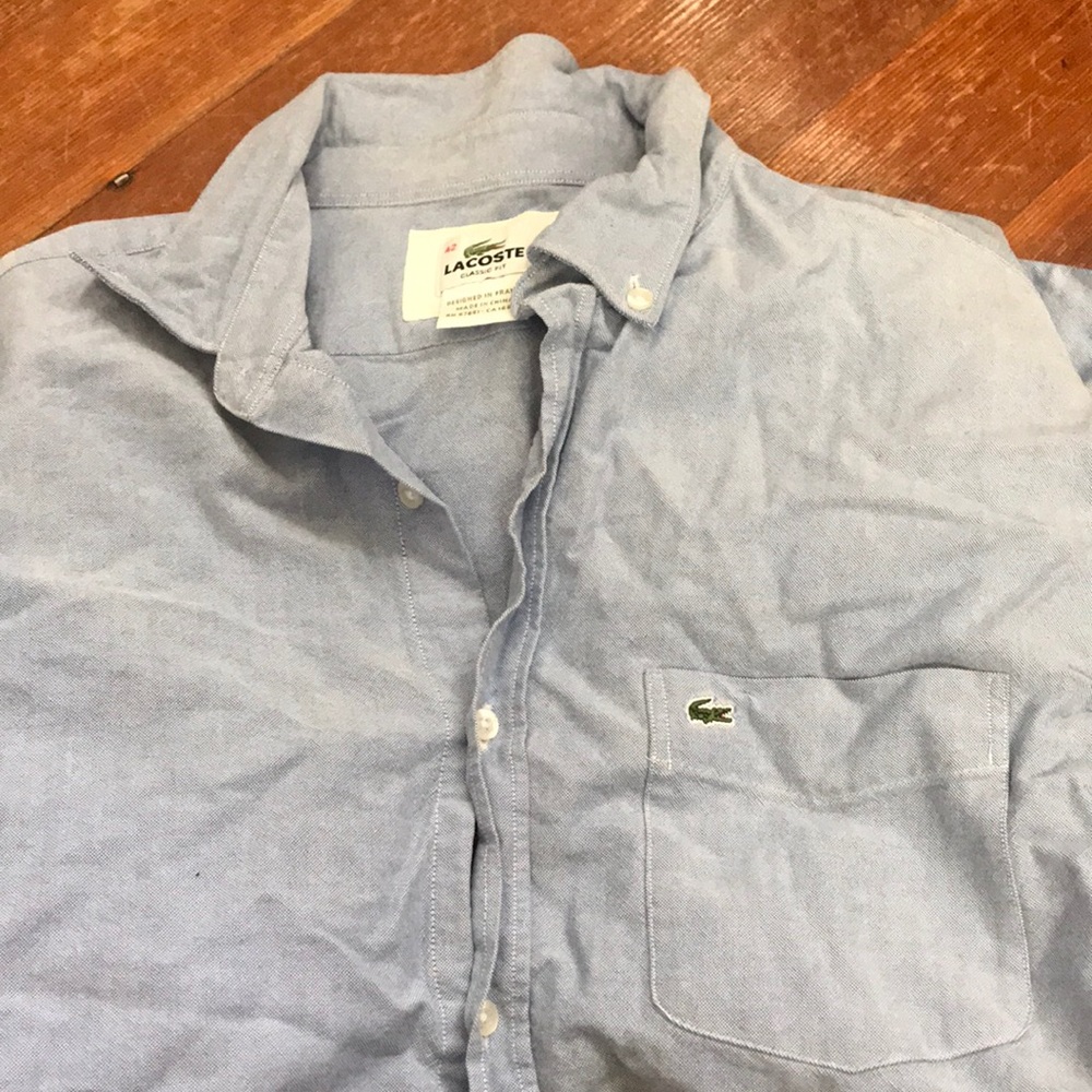 Lacoste casual button down shirt used